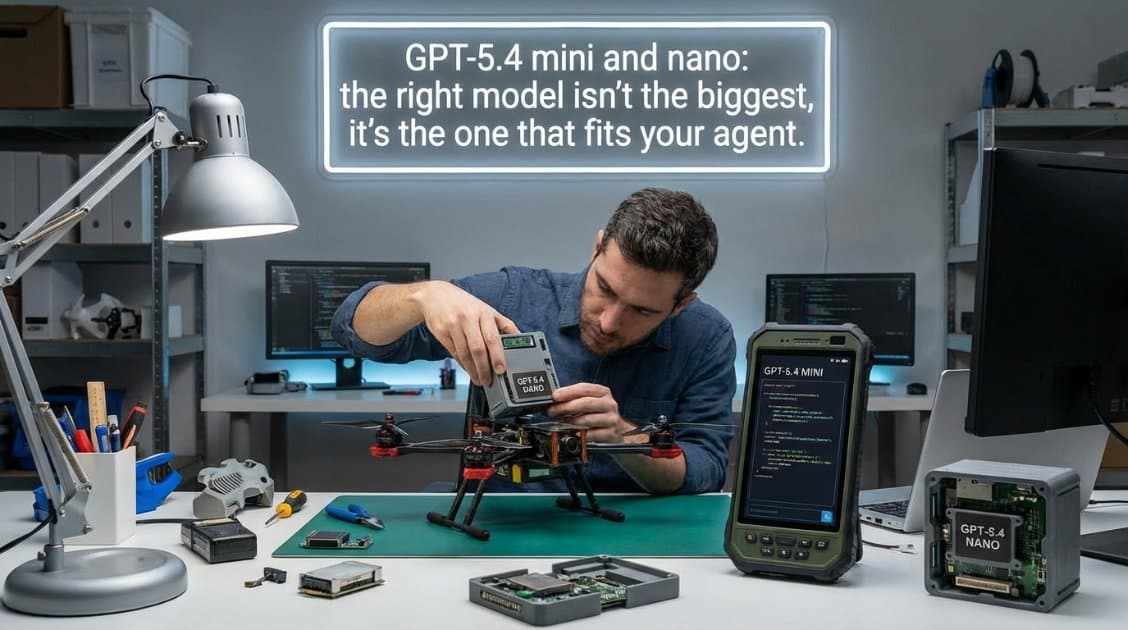 GPT-5.4 mini y nano: el modelo correcto no es el más grande, es el que cabe en tu agente