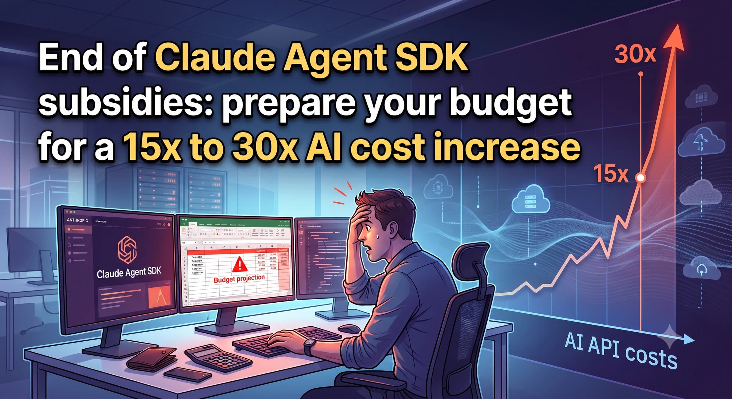 Fim do subsídio no Claude Agent SDK: prepare seu orçamento para um aumento de 15x a 30x nos custos de IA
