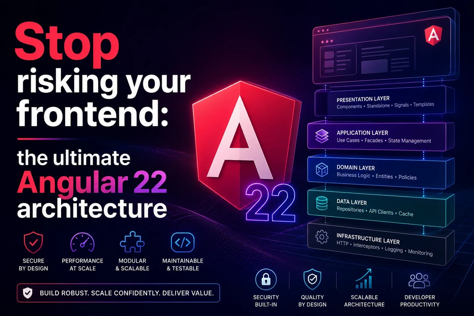 Stop risking your frontend: the ultimate Angular 22 architecture
